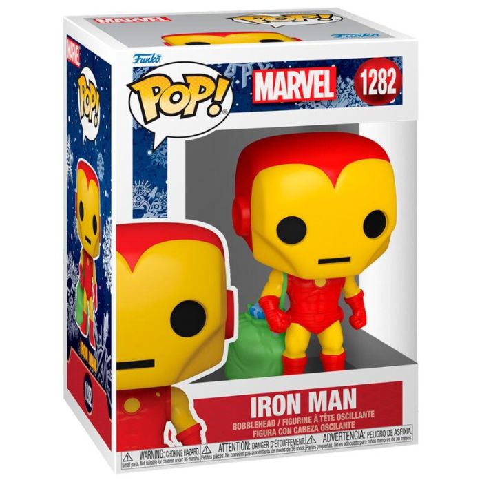 Figura POP Marvel Holiday Iron Man 1 Figura POP Marvel Holiday Iron Man 1