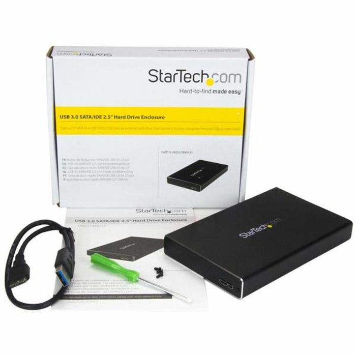 Caja Externa Startech UNI251BMU33 Negro USB SATA Micro USB B USB 3.2 2