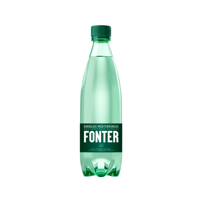 Fonter Agua Mineral Natural con Gas Botella 500 ml 1