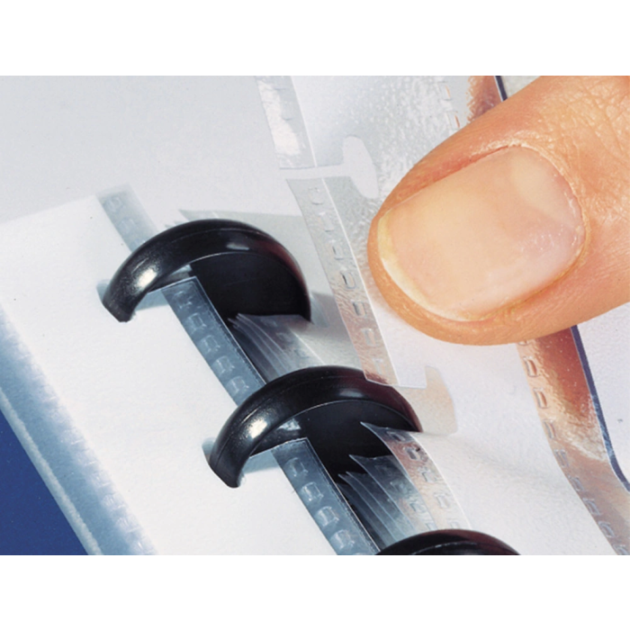 Liderpapel Carpeta A4 con 40 Fundas Intercambiables, 5 Separadores, Sobre, Goma y Portada Personalizable Negra 3