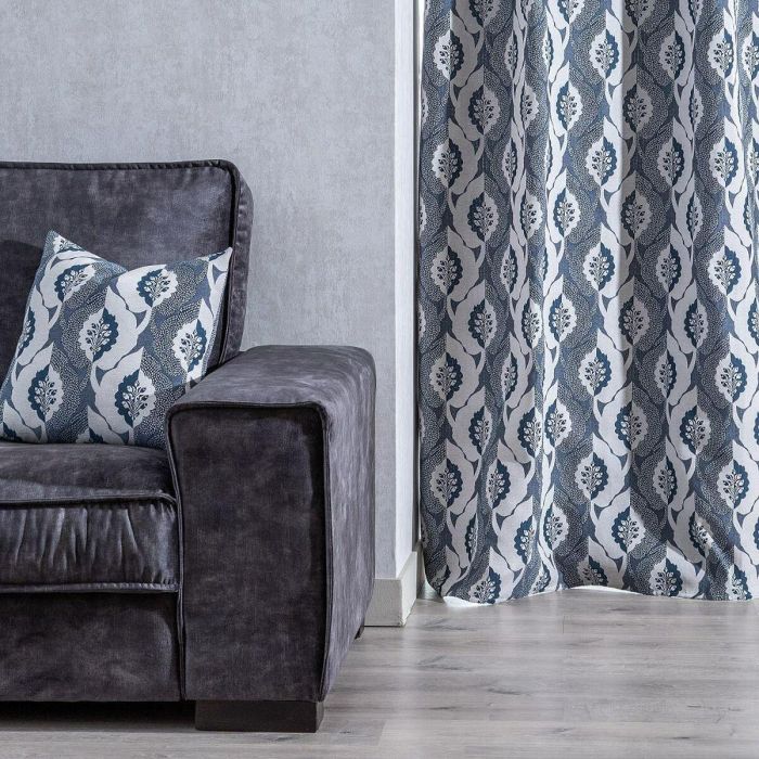 Cortina Azul Multicolor 140 x 1 x 260 cm