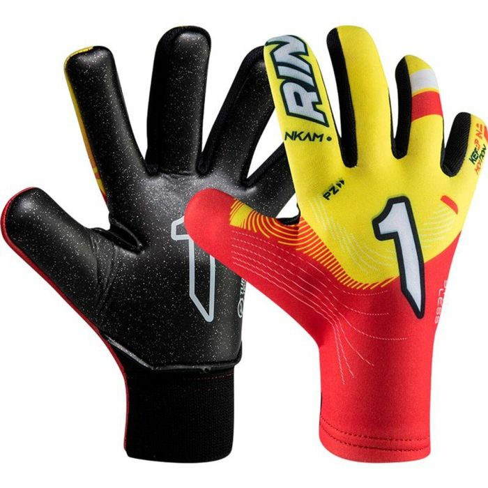 Guantes de Portero Rinat Nkam As (Turf) Onana Amarillo Rojo Adultos 0 Guantes de Portero Rinat Nkam As (Turf) Onana Amarillo Rojo Adultos 0