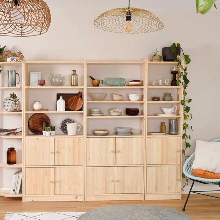 Astigarraga Puerta Gala para Estanterías 45 x 35.5 cm, Madera Natural, Incluye Tirador 1