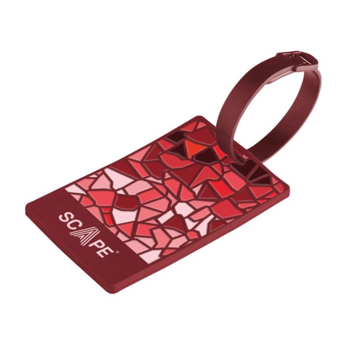 Scape Travel identificador de maleta 2D rojo 106*66mm 4