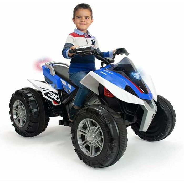 Quad Eléctrico Injusa Rage Luz Azul Blanco 12 V 5