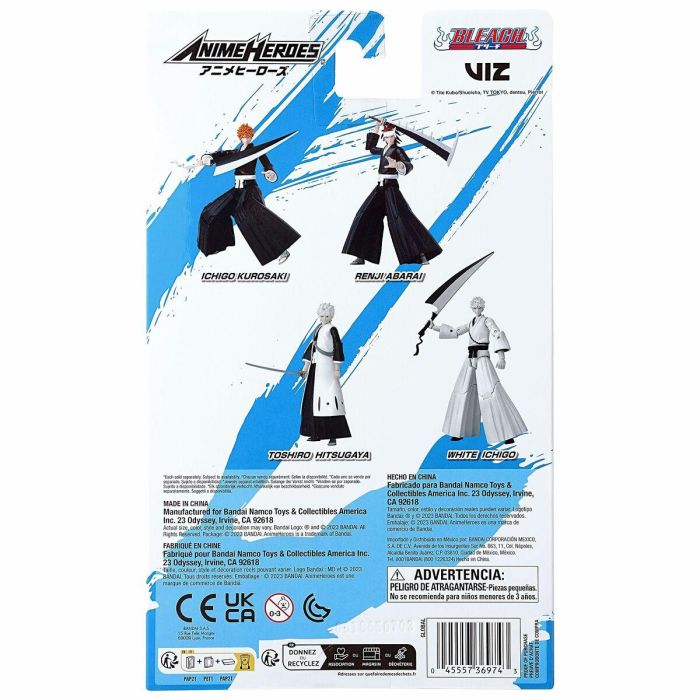 Figura Anime Heroes - Bandai - Bleach - Kurosaki Ichigo blanco - 17 cm 5