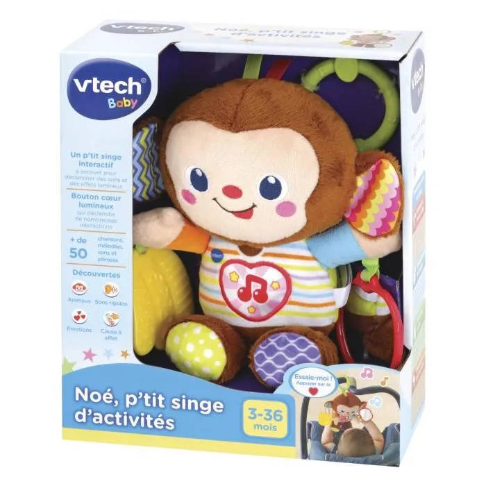 Vtech Baby Noah Little Activity Monkey Juguete de Desarrollo para Bebé de 3 a 36 Meses 4