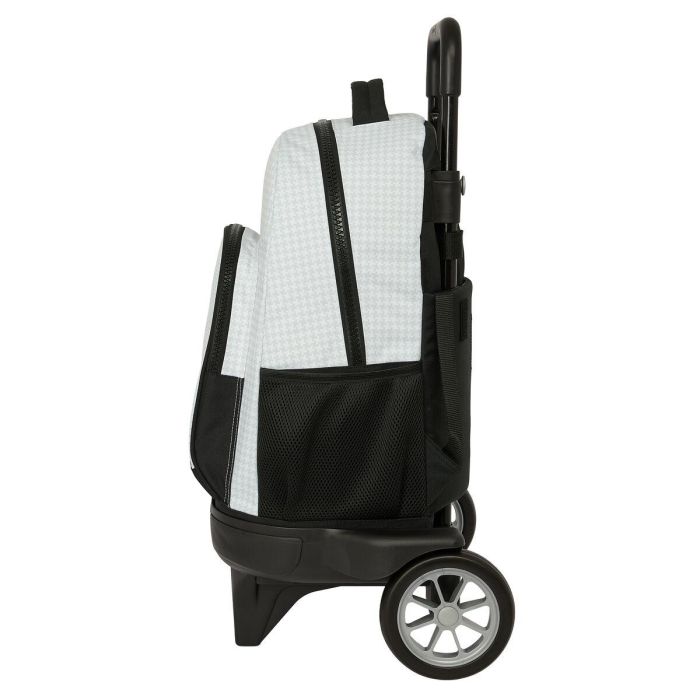 Safta Mochila Escolar Grande con Ruedas Compact Evolution Extraíble Real Madrid 1ª Equipación Temporada 24/25 - 45x33x22 cm 1