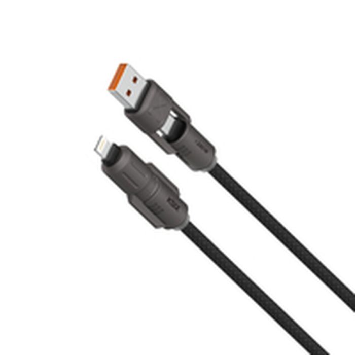 Cable USB KSIX Negro 1 m 3 Cable USB KSIX Negro 1 m 3