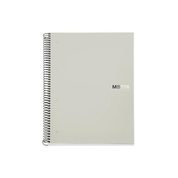 Bloc Miquelrius The Original Notebook 6 Micro.Tapa Pp A4 150H 70G Cuadric.5X5 Gris (Set de 5)