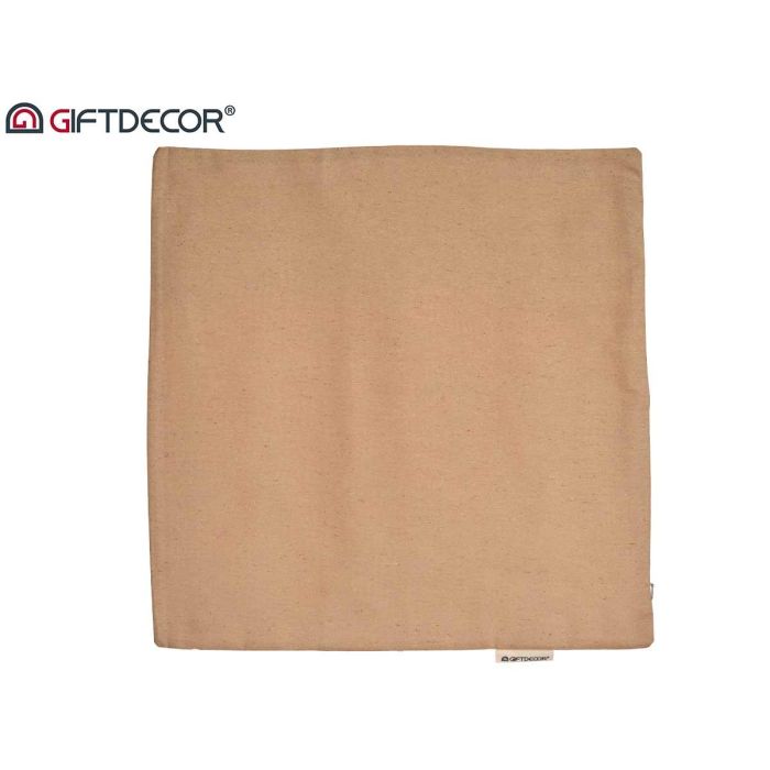 Funda Cojin Cremallera 45X45Cm Beige Giftdecor (24 Unidades) 3 Funda Cojin Cremallera 45X45Cm Beige Giftdecor (24 Unidades) 3