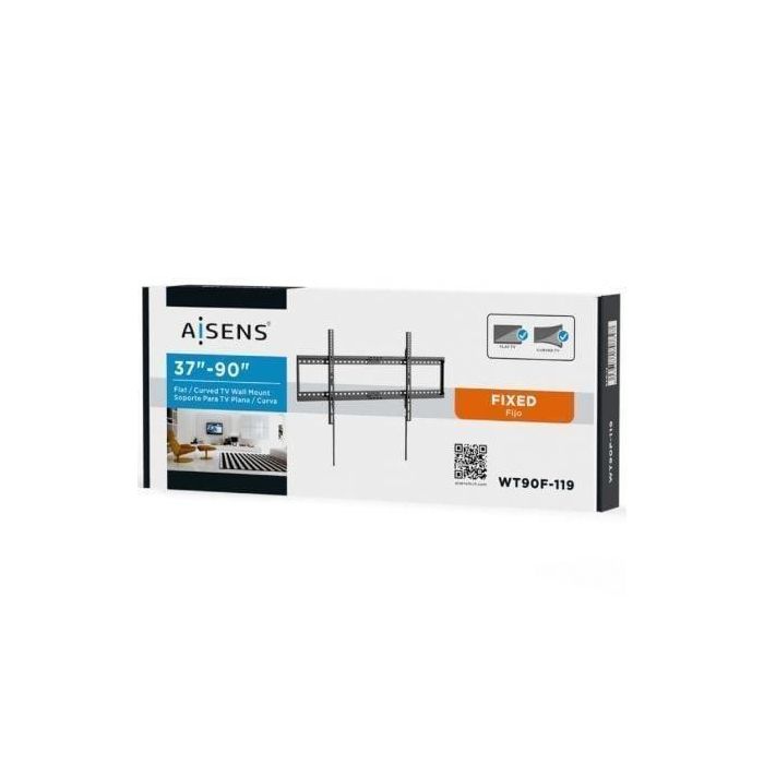 Aisens Soporte de Pared Eco Ultra Delgado para TV/Monitor 75 kg 37"-90" Negro 3 Aisens Soporte de Pared Eco Ultra Delgado para TV/Monitor 75 kg 37"-90" Negro 3