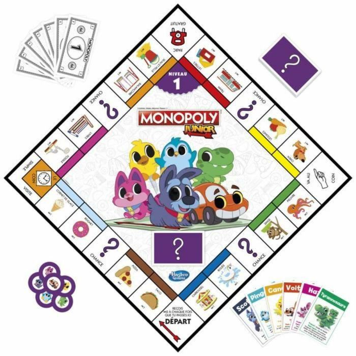 Monopoly HAS5010996134776 - Junior 2 en 1 Juego de Mesa para Niños 1 Monopoly HAS5010996134776 - Junior 2 en 1 Juego de Mesa para Niños 1