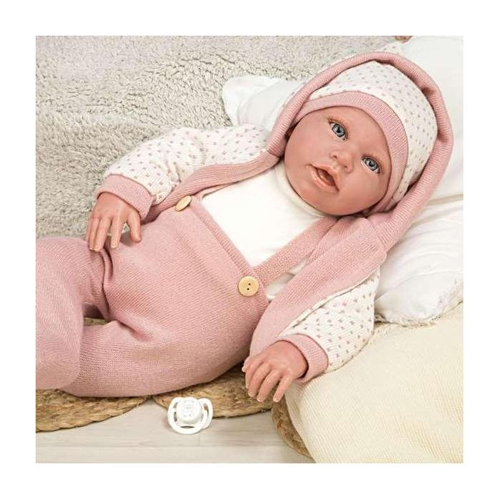 Muñeca elegance 54 cm anuk rosa (muñeco de peso) 7 Muñeca elegance 54 cm anuk rosa (muñeco de peso) 7