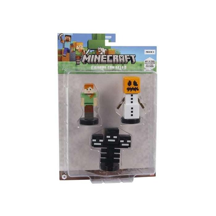 Figura minecraft pack de 3 figuras. - modelos surtidos 5 Figura minecraft pack de 3 figuras. - modelos surtidos 5