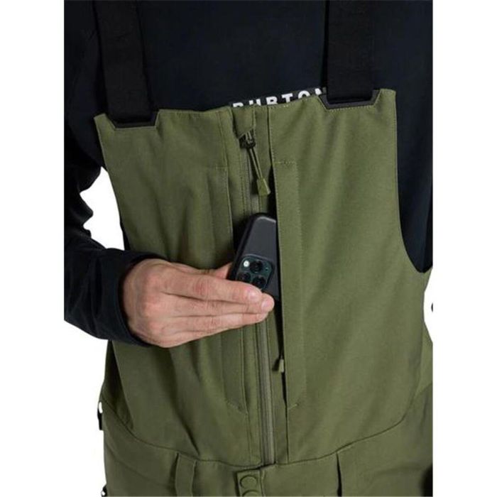 Pantalones para Nieve Burton Reserve Bib Verde Hombre M 4