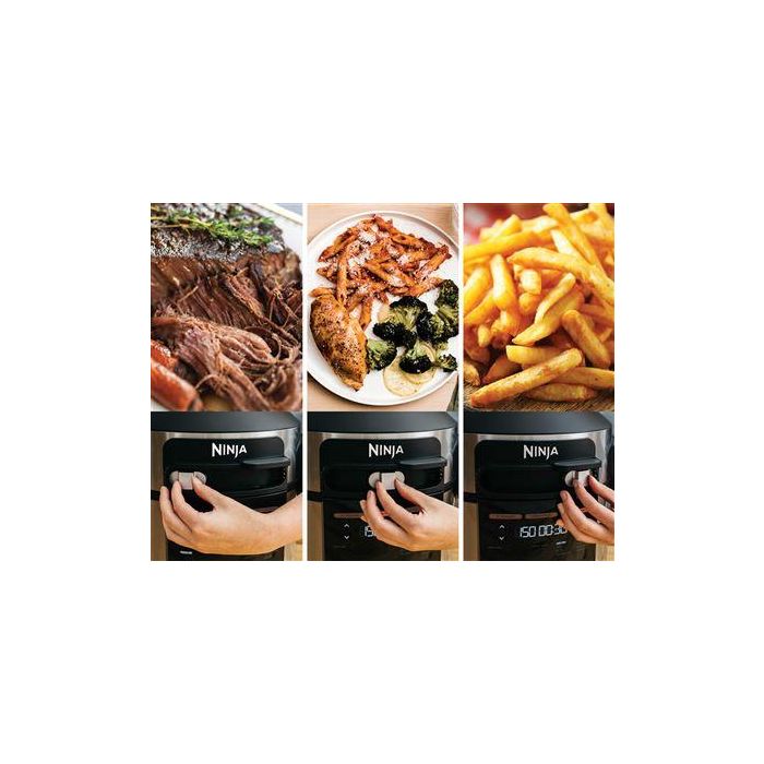 Ninja OL550EU Olla Eléctrica Multifunción SmartLid 11 en 1 Foodi, 6L, Cocina a Presión, Freidora de Aire, Vapor, Horneado 11