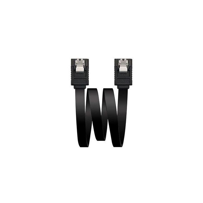 Nanocable Cable Sata Iii Datos 6 grbp-S Con Anclajes, Negro, 0.5 M Nanocable Cable Sata Iii Datos 6 grbp-S Con Anclajes, Negro, 0.5 M