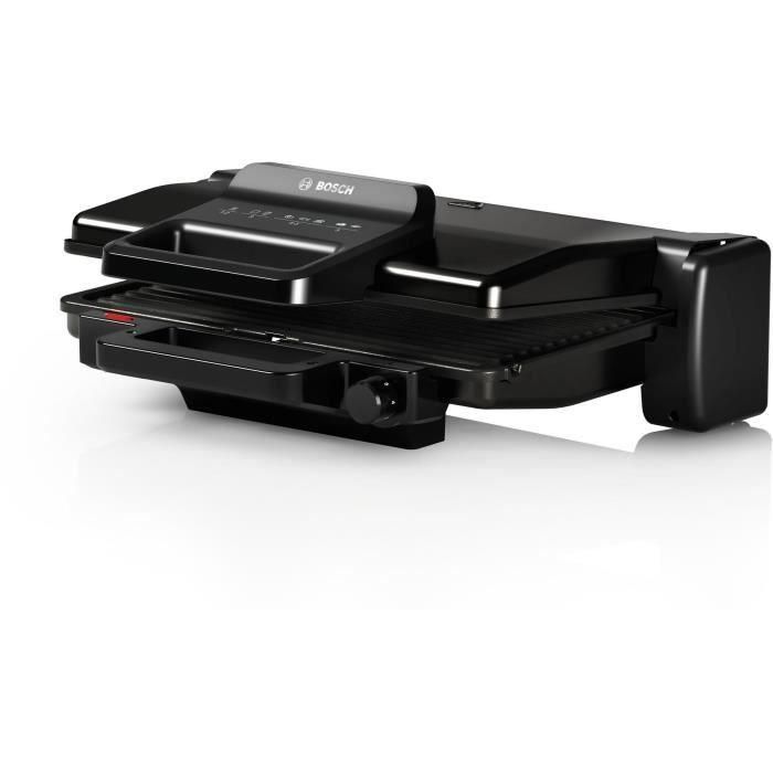 Parrilla para carne - BOSCH - TCG3323 - Negro mate - 2000W - Termostato de 5 niveles - 3 posiciones: modo grill u horno, pierrade 1 Parrilla para carne - BOSCH - TCG3323 - Negro mate - 2000W - Termostato de 5 niveles - 3 posiciones: modo grill u horno, pierrade 1