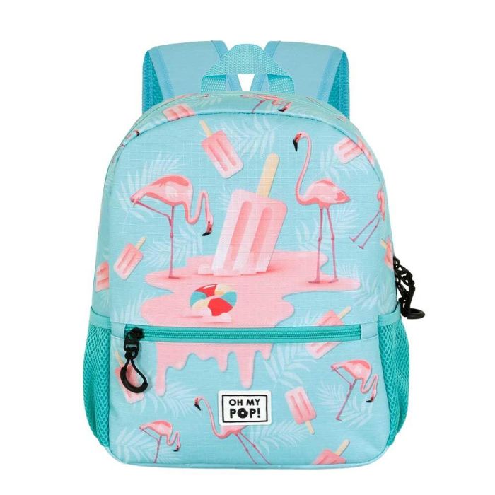 Oh My Pop Mochila Sweet Ice Flamingo Turquesa, Ripstop, 9.50 L, 12x26x33 cm 1 Oh My Pop Mochila Sweet Ice Flamingo Turquesa, Ripstop, 9.50 L, 12x26x33 cm 1