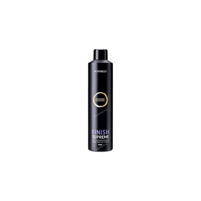 Montibel·Lo Decode Finish Supreme Laca Fijación Fuerte para Todo Tipo de Cabello 400ml