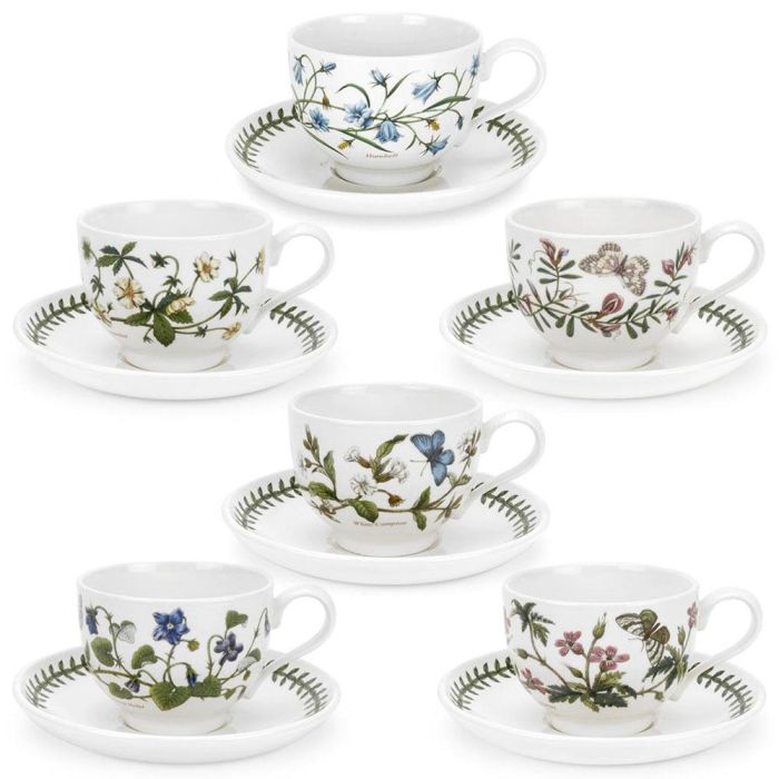 Portmeirion Taza de Té con Plato 200 ml Botanic Garden (6 Unidades) 1