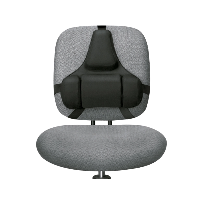 Fellowes Respaldo Ergonómico Profesional con Memory Foam de 3 Secciones, Adaptable a la Curvatura de la Espalda, Color Negro 1