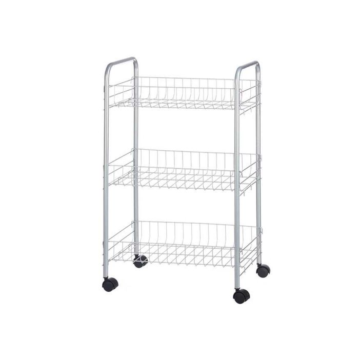 Verdulero 3 Pisos Metalico Ruedas Kinvara 26X56CM (4 Unidades) 1 Verdulero 3 Pisos Metalico Ruedas Kinvara 26X56CM (4 Unidades) 1
