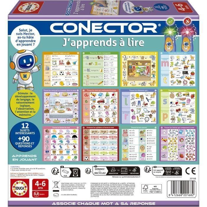 Educa AAAVL14913 Conector Estoy aprendiendo a leer - Juego educativo 90 preguntas, 12 temas, formato libro - A partir de 4 años 2 Educa AAAVL14913 Conector Estoy aprendiendo a leer - Juego educativo 90 preguntas, 12 temas, formato libro - A partir de 4 años 2