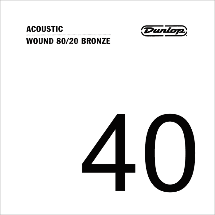 Cuerda Acústica Dunlop 80/20 Bronze .042 1 Cuerda Acústica Dunlop 80/20 Bronze .042 1
