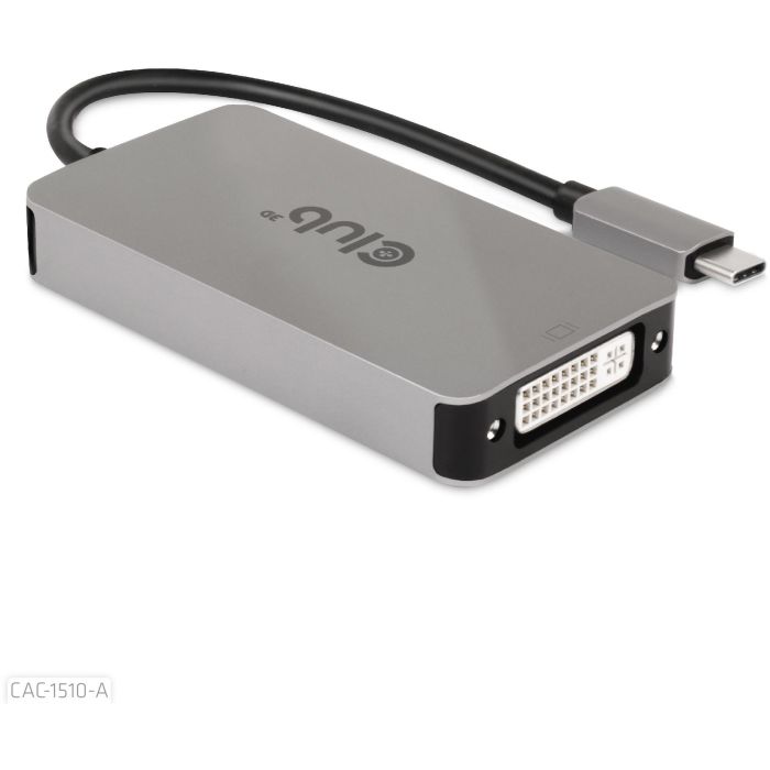 Club3D Adapter USB 3.2 Typ C > DVI-D HDCP Off activo St/Bu 8 Club3D Adapter USB 3.2 Typ C > DVI-D HDCP Off activo St/Bu 8