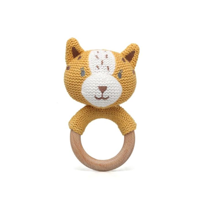 Mordedor Tigre Madera Y Algodón 2 Mordedor Tigre Madera Y Algodón 2
