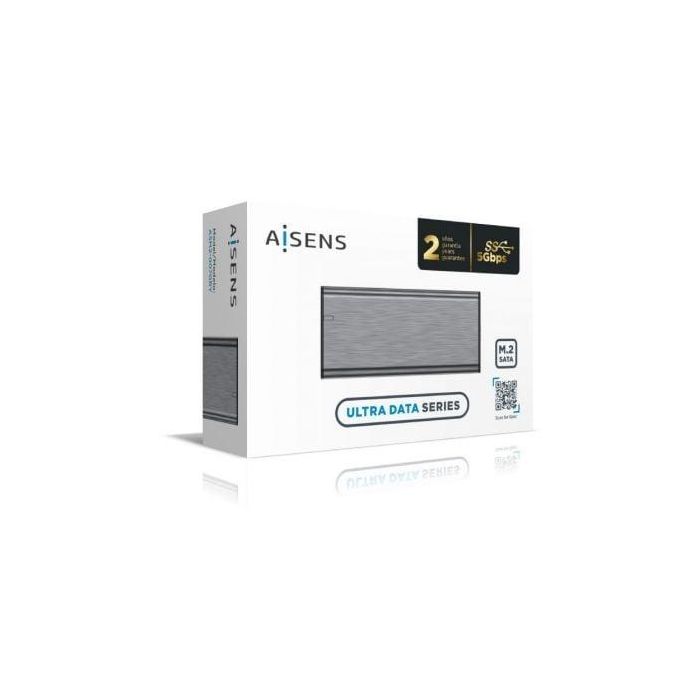 Aisens Caja Externa M.2 NGFF para SSD M.2 SATA a USB 3.1 Gen1, Gris - Compatible con SATA, 2242/2260/2280, Aluminio 3 Aisens Caja Externa M.2 NGFF para SSD M.2 SATA a USB 3.1 Gen1, Gris - Compatible con SATA, 2242/2260/2280, Aluminio 3