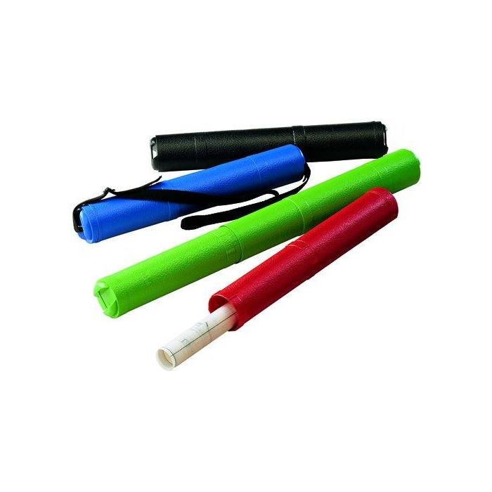 Faibo Tubo Portaplanos De Plástico Extensible 40 A 75 cm Rojo