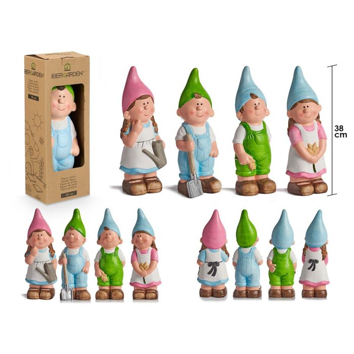 Duende de Cerámica 38 cm Colores Vivos - Ibergarden (8 Unidades) Duende de Cerámica 38 cm Colores Vivos - Ibergarden (8 Unidades)