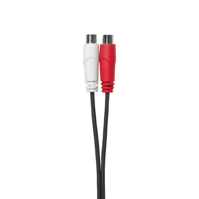 Vivolink Cable de Audio 3,5 mm a 2 x RCA, M/H, 24AWG, 0,2 m, Conectores Chapados en Oro y Blindaje de Aluminio 1