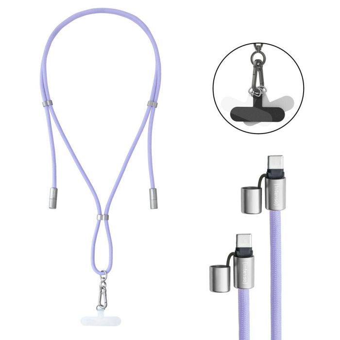 Cable USB-C a USB-C INTENSO 7991003 Morado 0 Cable USB-C a USB-C INTENSO 7991003 Morado 0