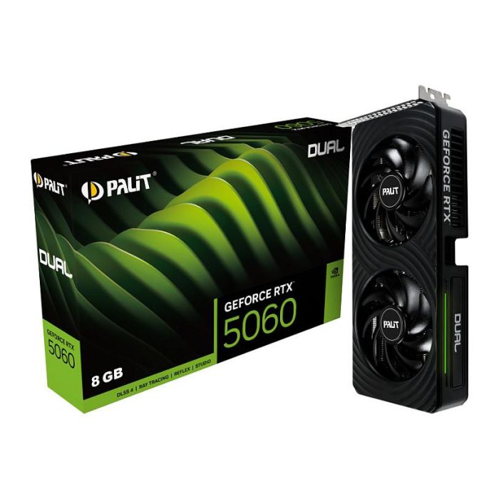 Palit RTX 5060 8GB GDDR7 Tarjeta Gráfica PCI Express 5.0 Dual 2
