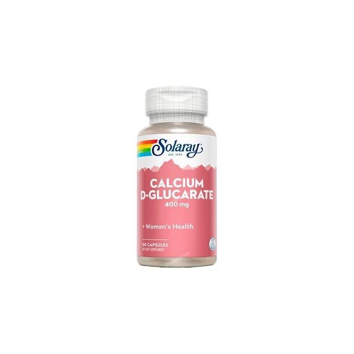 SOLARAY D-Glucarate Calcium 400 mg 60 Cápsulas. Apoyo desintoxicación hepática y fase II