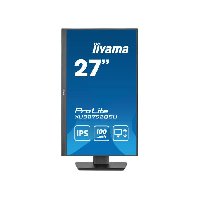 Iiyama ProLite XUB2792QSU-B6 Monitor PC 27" 2560 x 1440 Full HD LED Negro 0.4ms 100Hz IPS AMD FreeSync 1