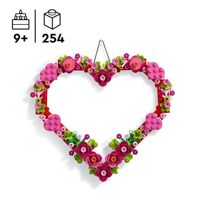 LEGO Herz-Deko 40638 Juego de construcción Corazón Decorativo para Niños y Niñas, 254 Piezas 1
