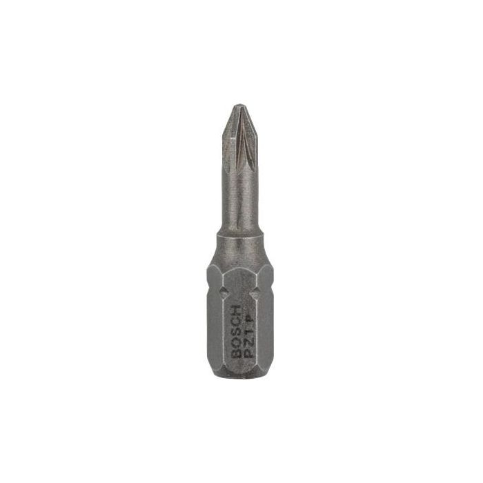 Bosch 2 607 001 558 - Set de 3 Puntas Pozidriv PZ2 de 25mm para Atornillador con Vástago de 1/4"