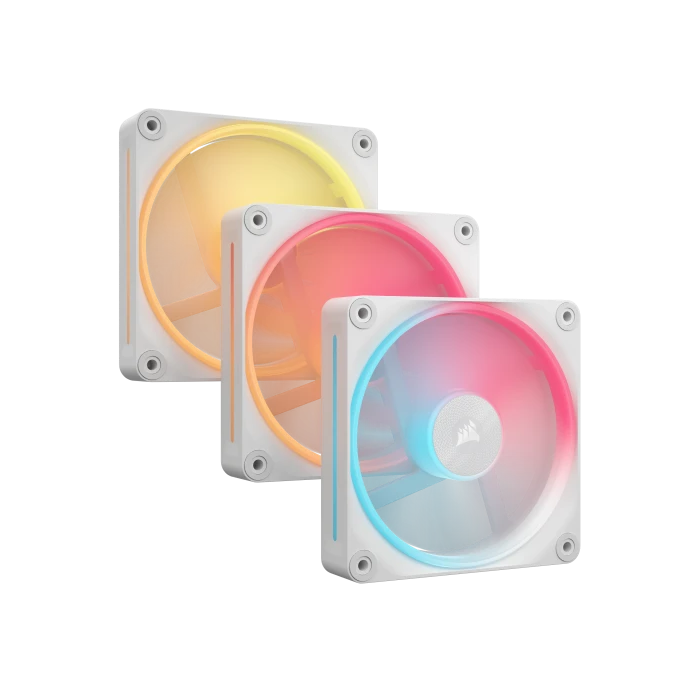 Corsair iCUE LINK LX120-R RGB Carcasa del ordenador Ventilador 12 cm Blanco 3 pieza(s)