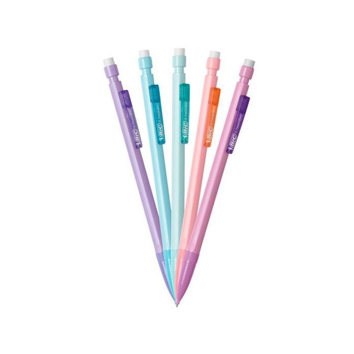 Bic Portaminas Matic Pastel 0.7 Caja Con Mina HB Surtida 12 Unidades Certificado Ecológico Material Reciclado