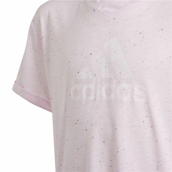 Camiseta de Manga Corta Infantil Adidas G Fi Bl Rosa 2