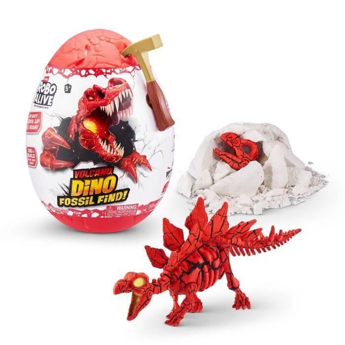 Juego de excavación - ZURU - ROBO ALIVE Volcano Fossil Find S2 - Fósiles de dinosaurios - Sonidos y luces - Roca y arena 1 Juego de excavación - ZURU - ROBO ALIVE Volcano Fossil Find S2 - Fósiles de dinosaurios - Sonidos y luces - Roca y arena 1