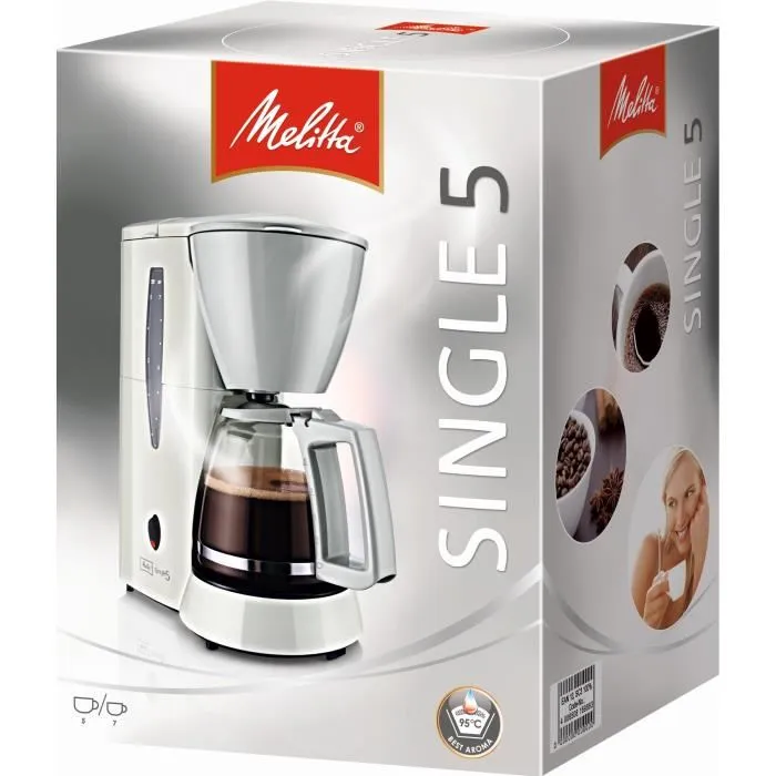 Melitta M720-1 / 1 Cafetera Individual Blanca 1