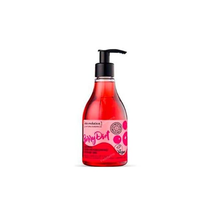Skin Evolution Berry Diet Gel Ducha con Arándano Rojo Orgánico, Vitamina C y E. Tonificante, Nutritivo, Hidratante e Iluminador. Vegano. 260 ml.