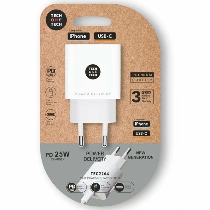 Cargador de Pared Tech One Tech TEC2264 25 W Cargador de Pared Tech One Tech TEC2264 25 W