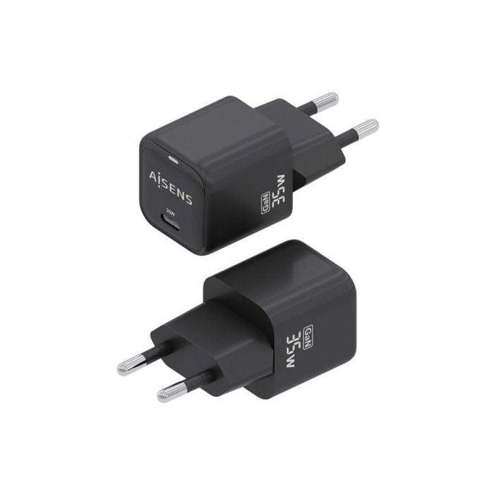 Cargador de Pared Aisens ASCH-35W1P023-BK Negro 35 W (1 unidad) 2 Cargador de Pared Aisens ASCH-35W1P023-BK Negro 35 W (1 unidad) 2